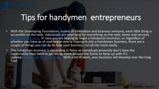 Handyman Services