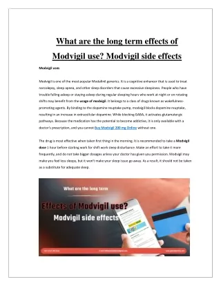 what are the long term effects of