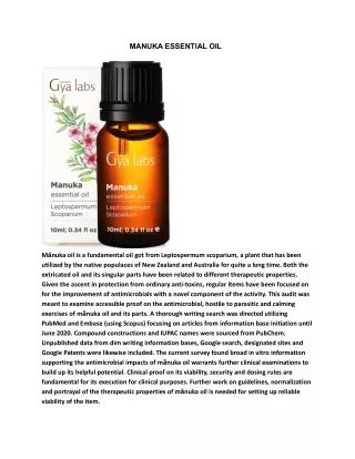 manuka essential oil uses..,,