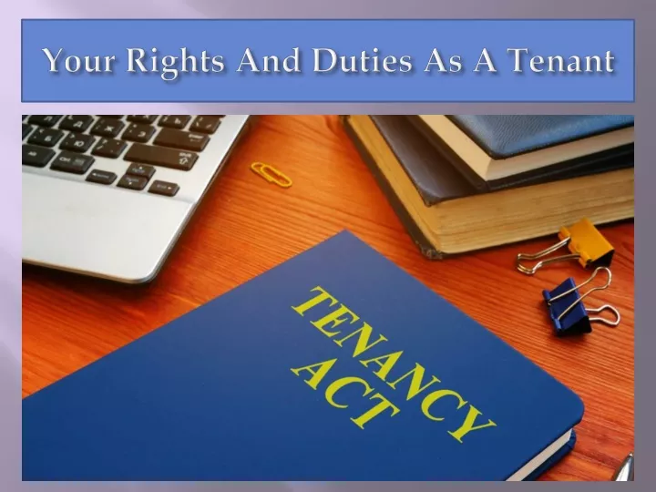 your rights and duties as a tenant