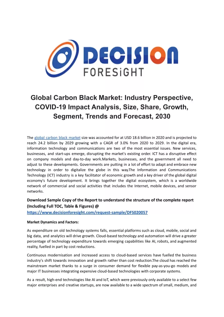 global carbon black market industry perspective