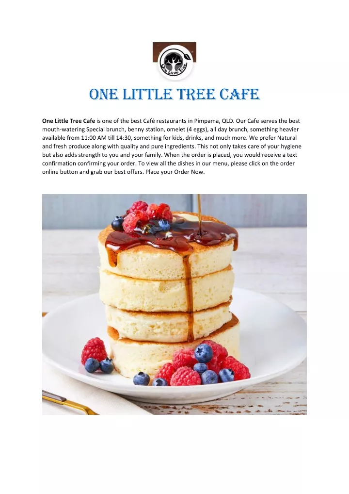 one little tree cafe