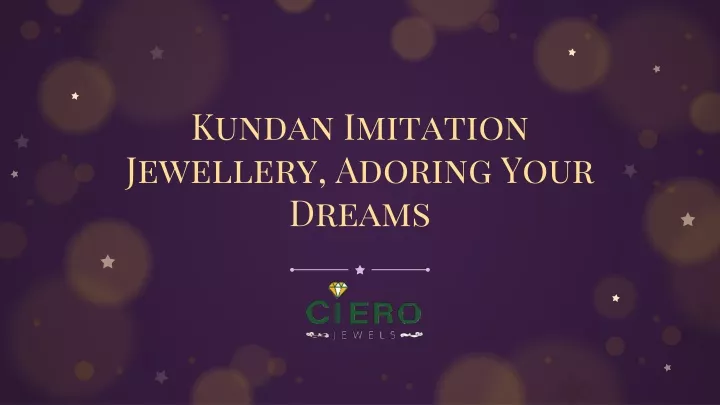 kundan imitation jewellery adoring your dreams