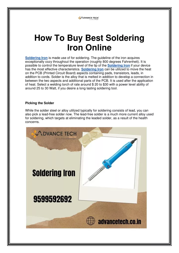 how to buy best soldering iron online