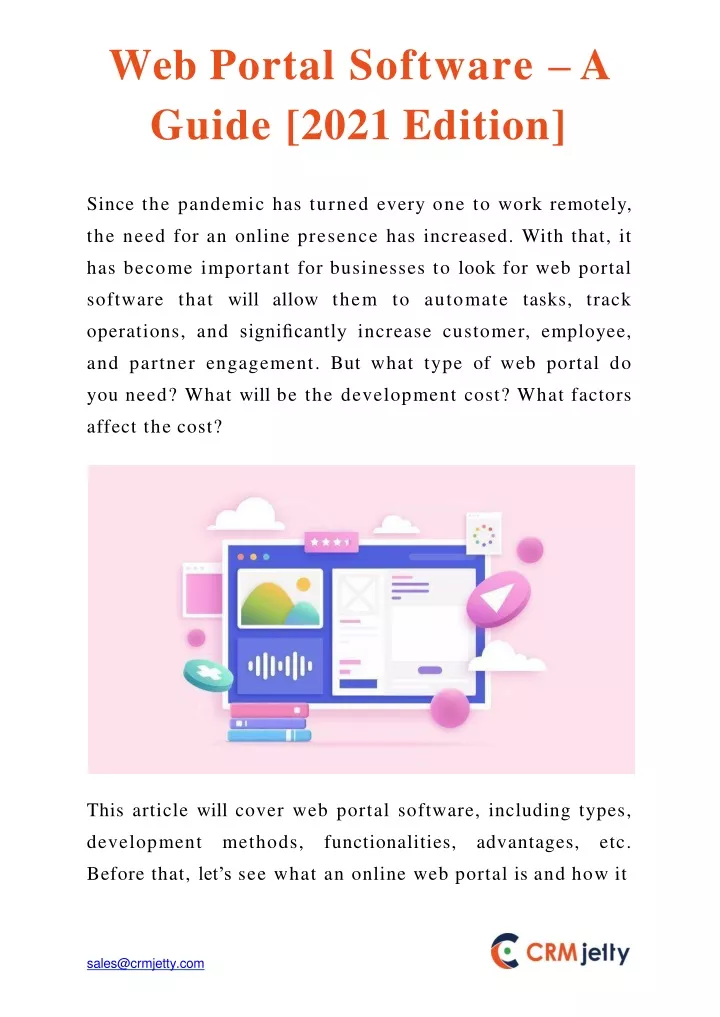 web portal software a guide 2021 edition