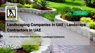 Landscaping Companies In UAE | Landscape Contractors In UAE (2)