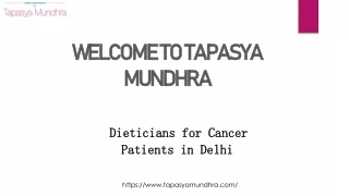 Consult Dieticians for Cancer Patients in Delhi