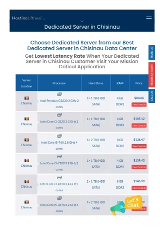 dedicated server in chisinau