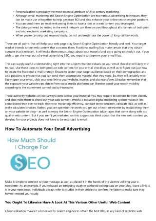 How To Make Use Of Email Marketing To Improve Your Seo Outcomes