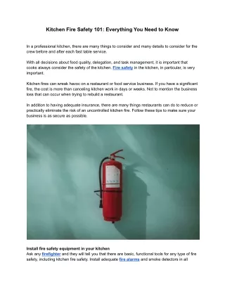 Kitchen Fire Safety 101_ Everything You Need to Know