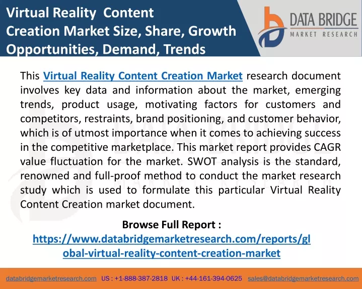 virtual reality content creation market size