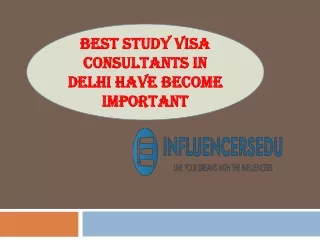 Best study visa consultants in Delhi have become important