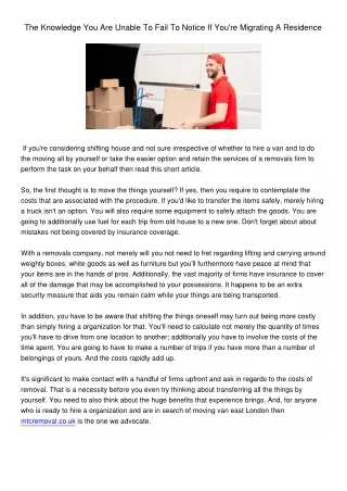 the knowledge you are unable to fail to notice