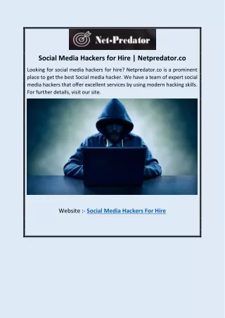 Social Media Hackers for Hire | Netpredator.co