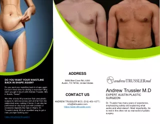 Andrew Trussler MD - Do you want your waistline back?