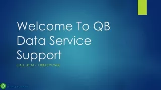 welcome to qb data service support