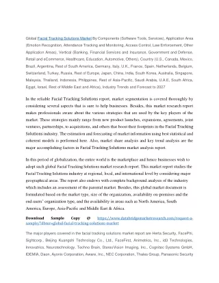 global facial tracking solutions market