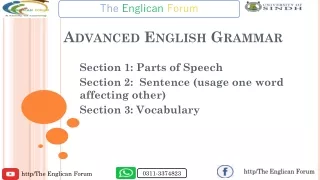 advanced english grammar