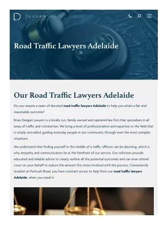 Road Traffic Lawyers Adelaide