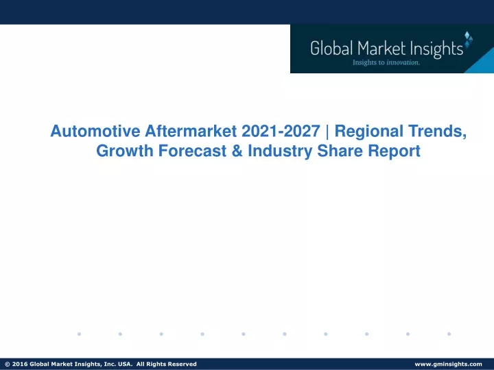 automotive aftermarket 2021 2027 regional trends