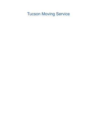 tucson moving service