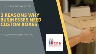 3 Reasons Why Businesses Need Custom Boxes