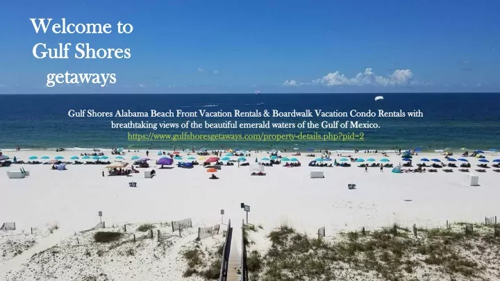 welcome to gulf shores getaways