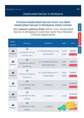 dedicated server in brisbane