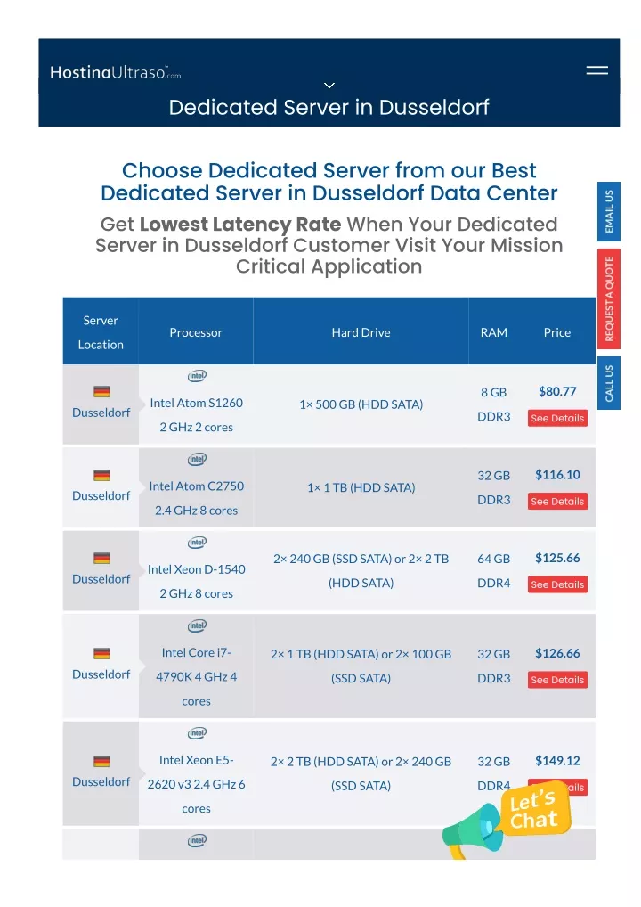 dedicated server in dusseldorf