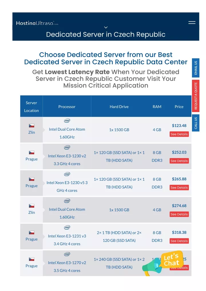 dedicated server in czech republic