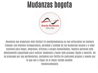 mudanzas bogota