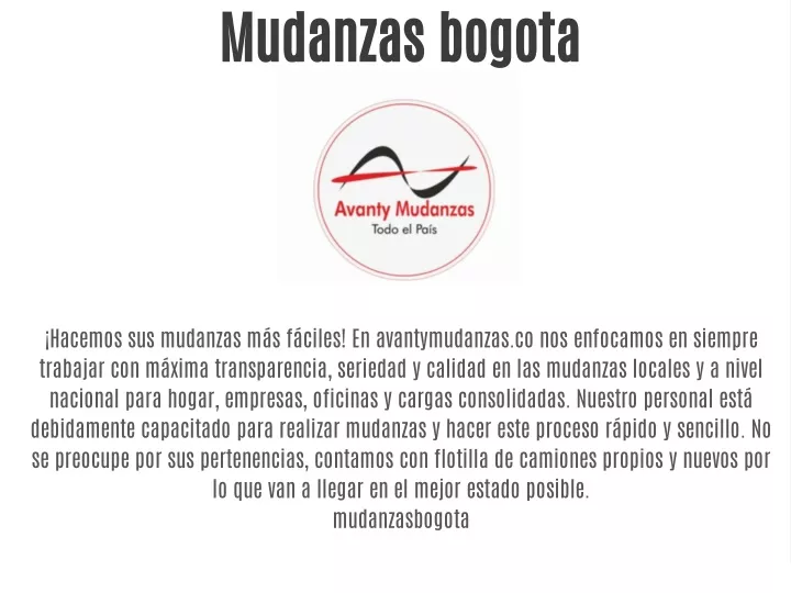 mudanzas bogota