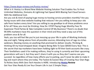 https www dope review com hostzy review what