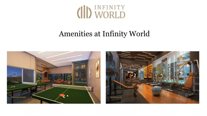 amenities at infinity world