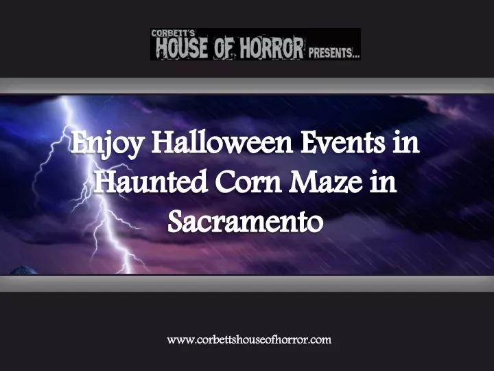 enjoy halloween events in haunted corn maze