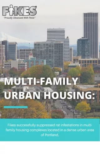 MULTI-FAMILY HOUSING PEST POPULATION CONTROL - OREGON