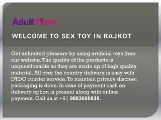 Fun Toys In Rajkot | Call  91 9883652530