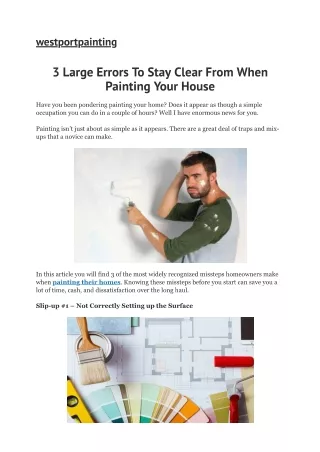 house painters Westport CT