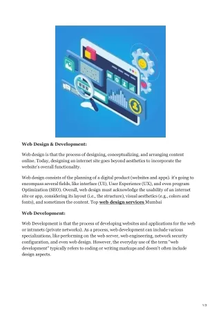 Web developer and designer Thane