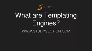 what are templating engines