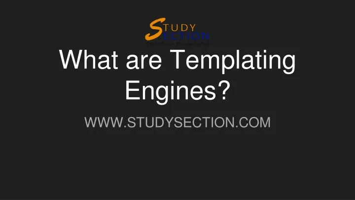 what are templating engines