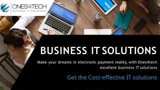 Business IT Solutions  - Get the best IT Services for your small business