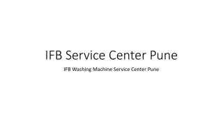 ifb service center pune