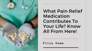 Pain Relief Medication in Colorado Springs | Pills Home