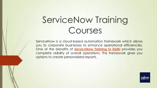 servicenow training courses