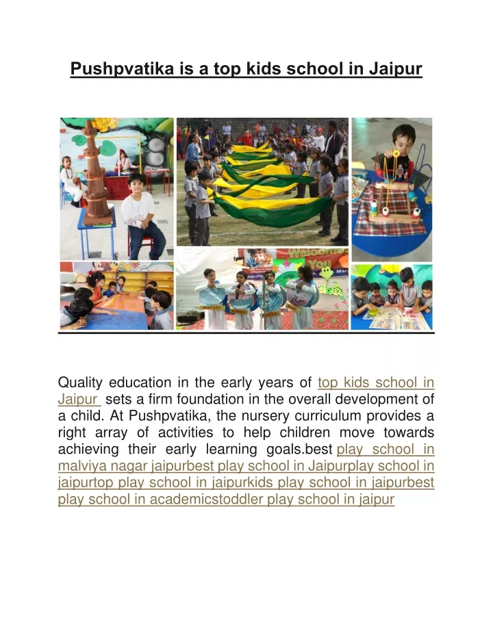 pushpvatika is a top kids school in jaipur