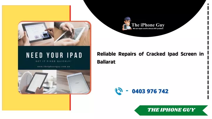 reliable repairs of cracked ipad screen