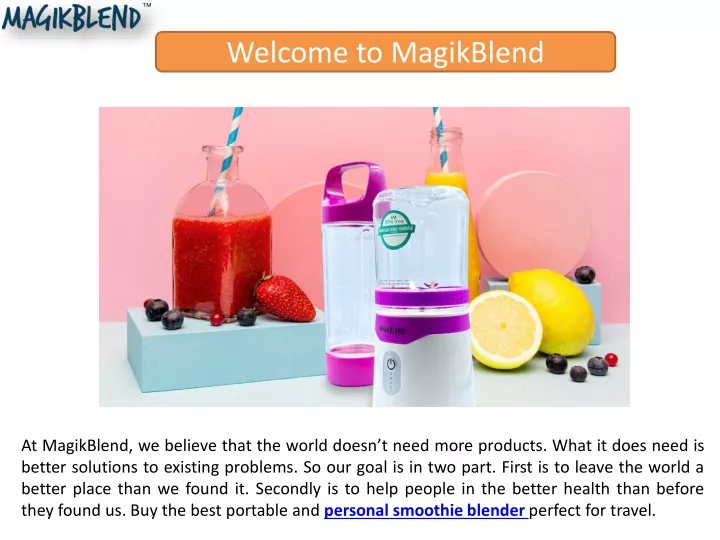 welcome to magikblend