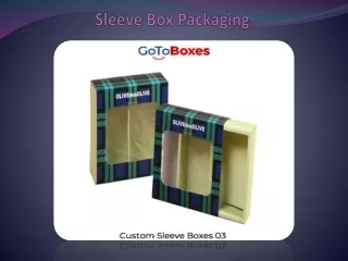 sleeve box packaging