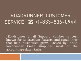 Roadrunner Customer Service 1-833-836-0944